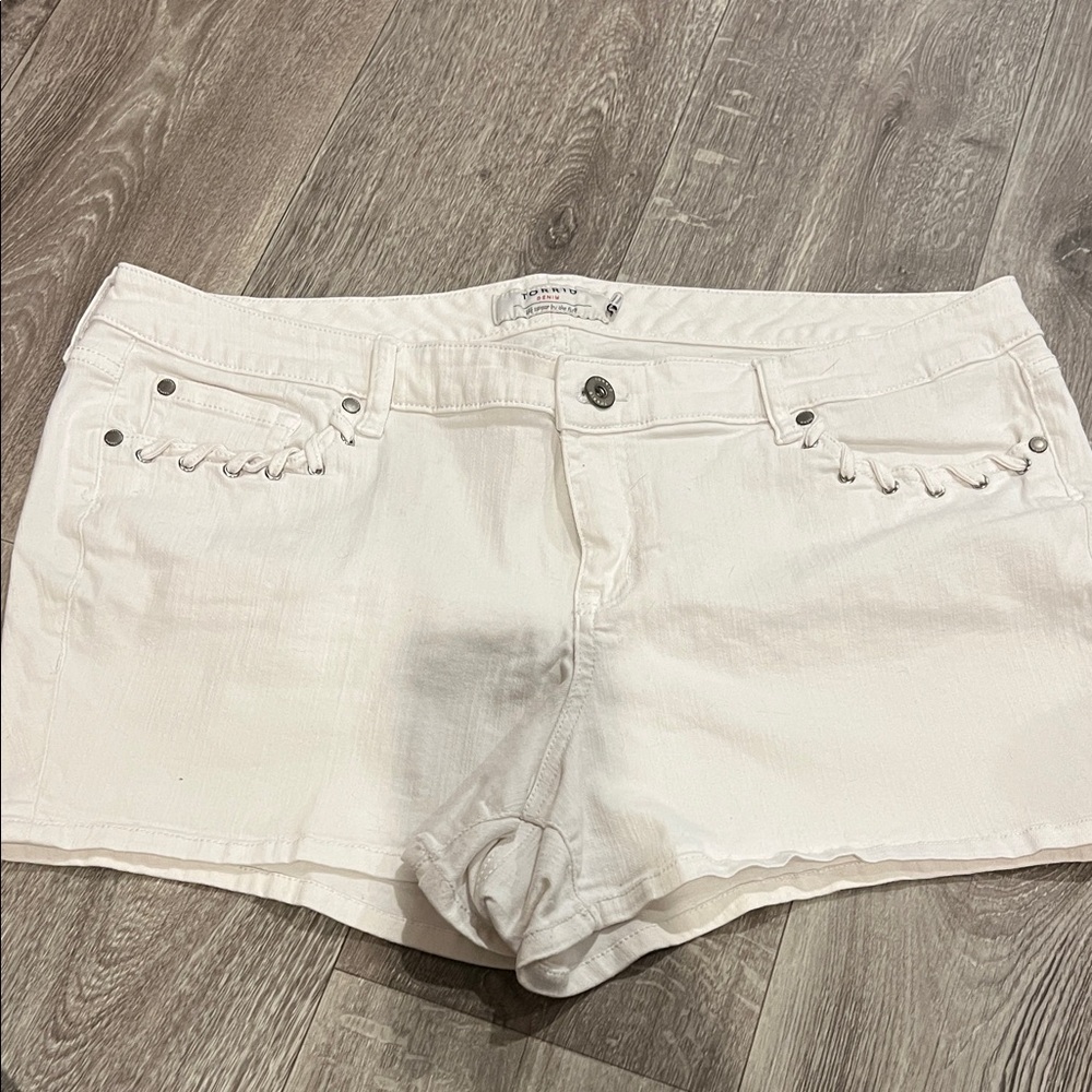 Torrid White Jean Shorts